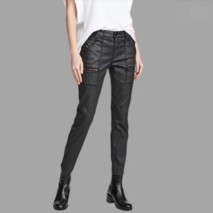 Joie Women's Black Coated Ankle Cropped Jeans - Size 27